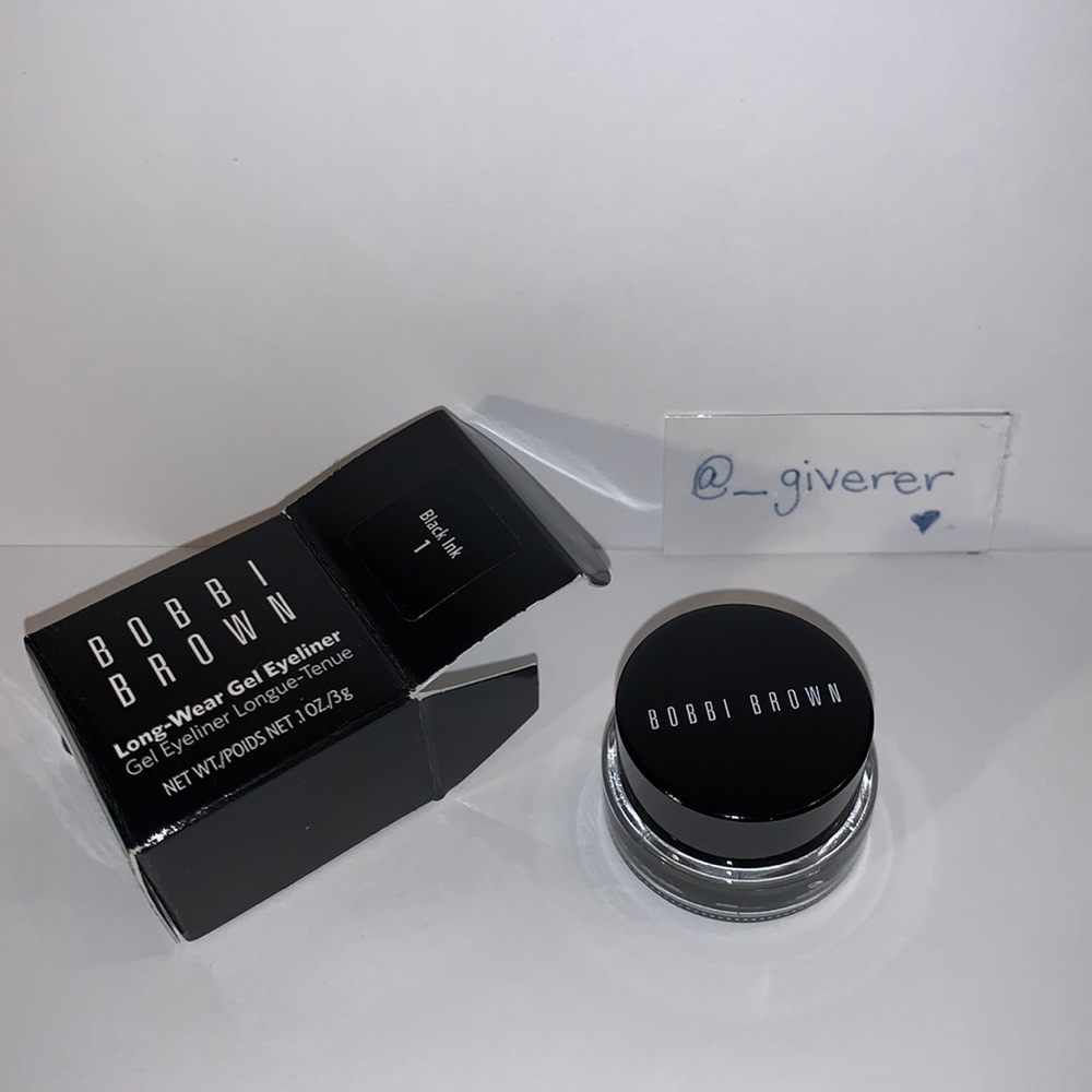 NIB 1 Black Ink Bobbi Brown Long-Wear Gel Eyeliner